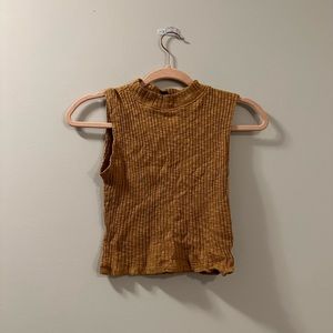 FOREVER 21 knitted tight fall crop top